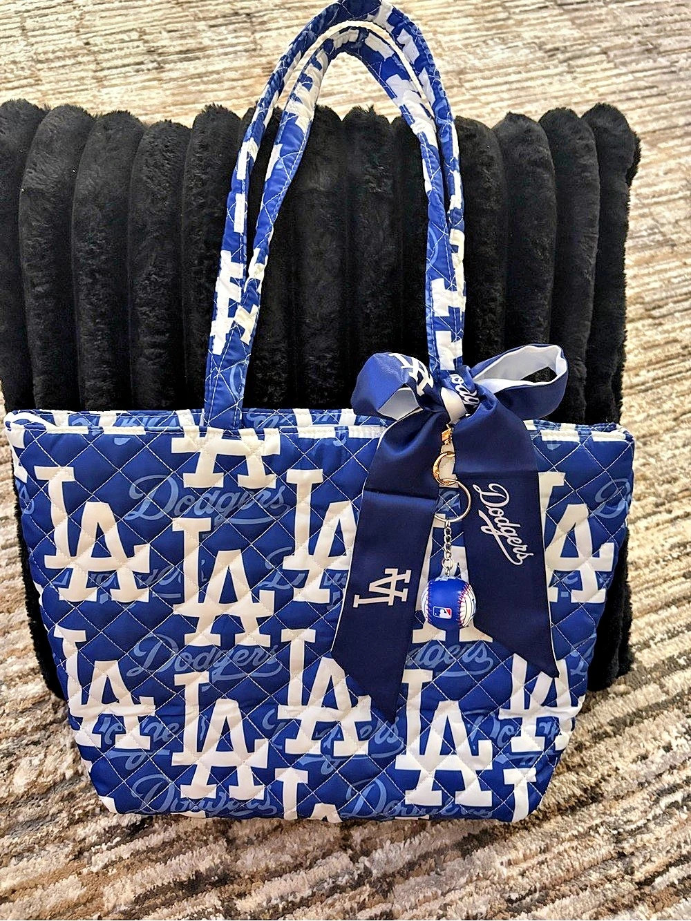 L.A. Dodgers Blue & White Logo Tote Like New